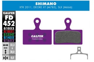 PASTILLA DE FRENO GALFER E-BIKE SHIMANO SLX/XT/XTR