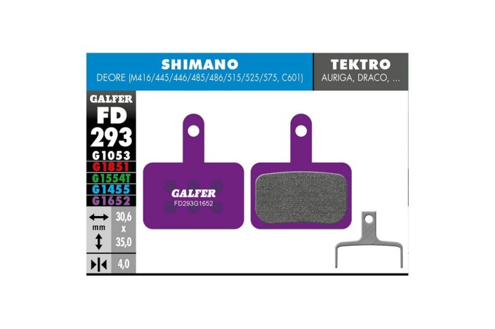 PASTILLA DE FRENO GALFER E-BIKE SHIMANO DEORE/BR MODELS
