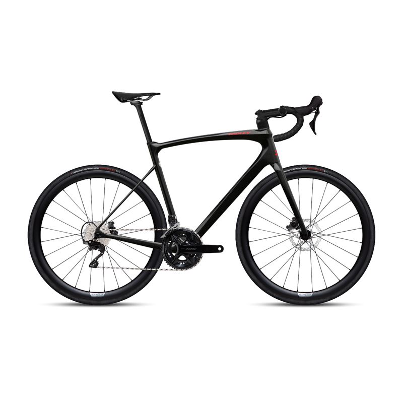 RIDLEY FENIX DISC 105 BLACK METALLIC - RED (24)