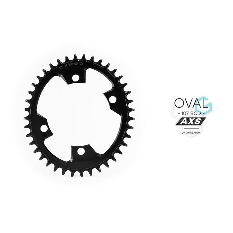 PLATO GARBARUK SRAM AXS 107BCD OVAL NEGRO