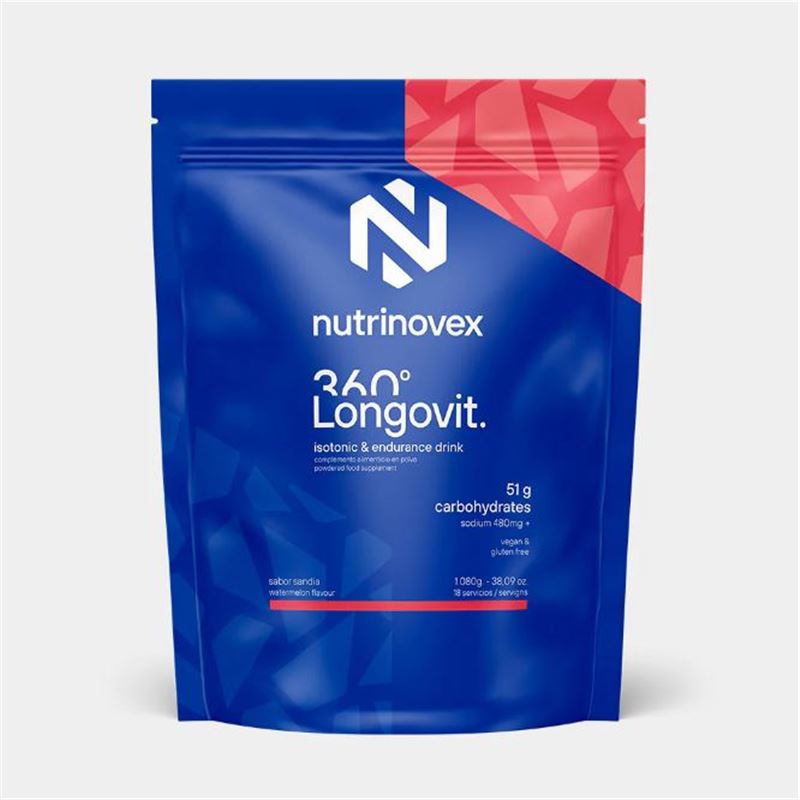 NUTRINOVEX ISOTÓNICO LONGOVIT 360º SANDÍA 1080 G