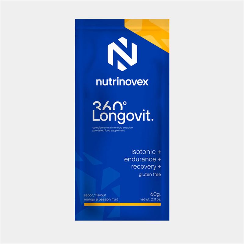 NUTRINOVEX ISOTÓNICO LONGOVIT 360º MANGO-MARACUYA 60 G
