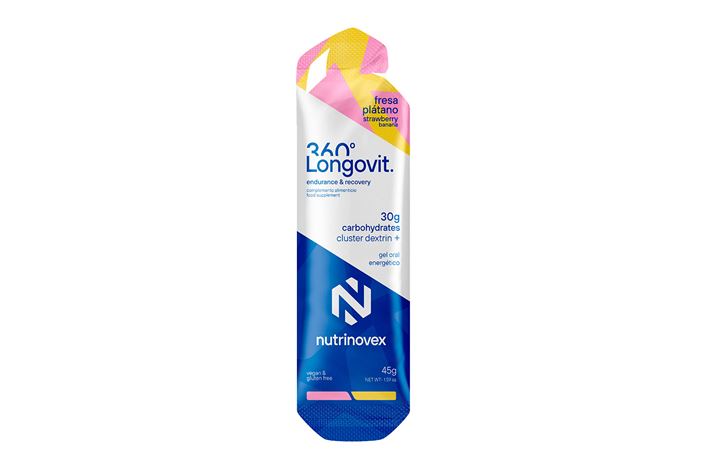 NUTRINOVEX GEL LONGOVIT 360º PRO FRESA-PLÁTANO 75G (50 CHO)