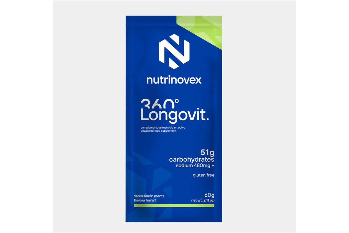 NUTRINOVEX ISOTÓNICO LONGOVIT 360º LIMON MENTA 60 G