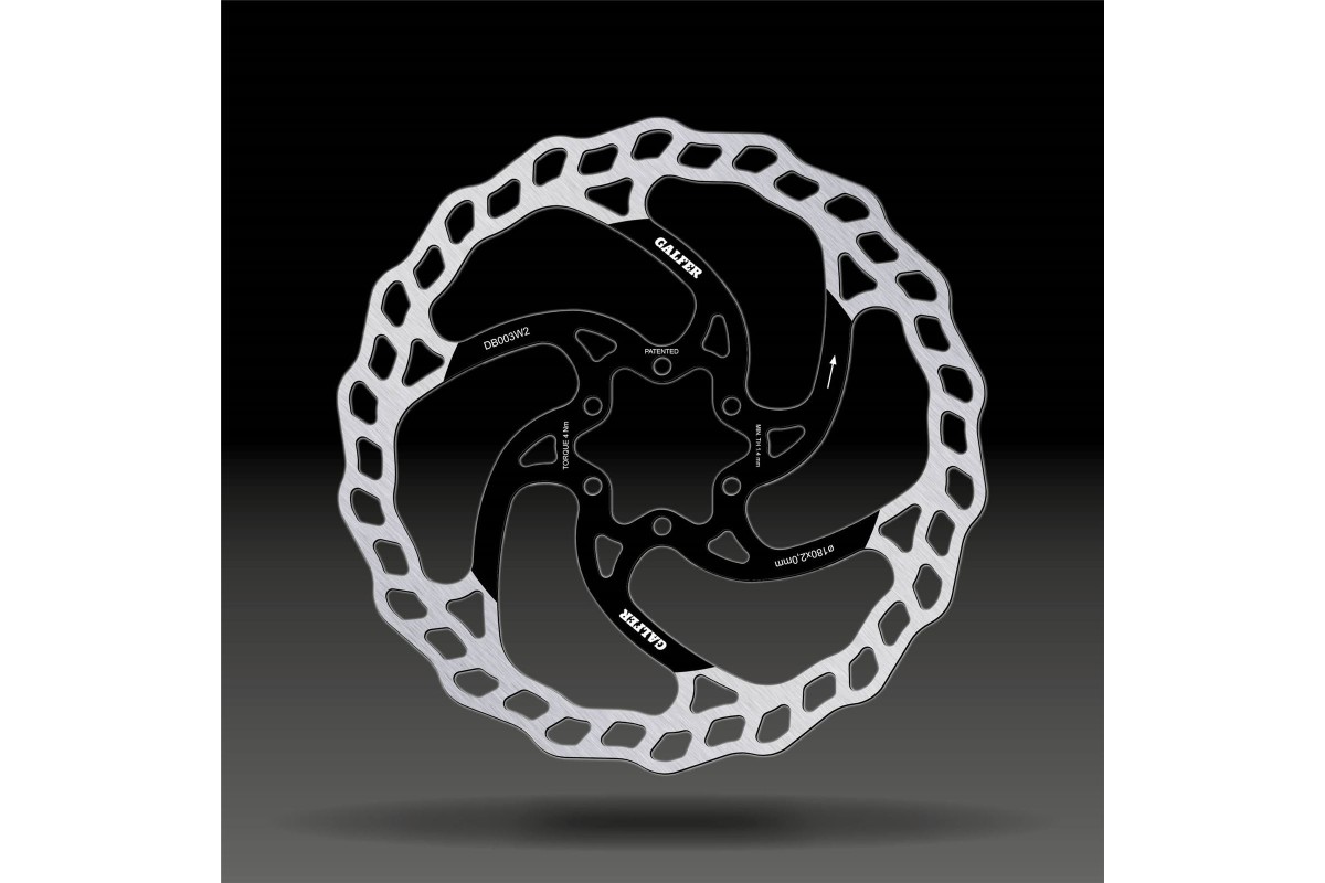 DISCO DE FRENO GALFER WAVE DH/E-BIKE 180X2.0MM 6T