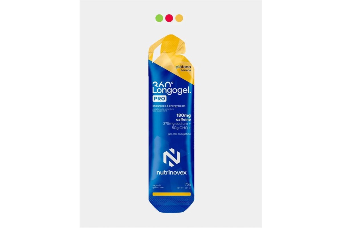 NUTRINOVEX LONGOGEL 360 PRO CAFEINA PLATANO