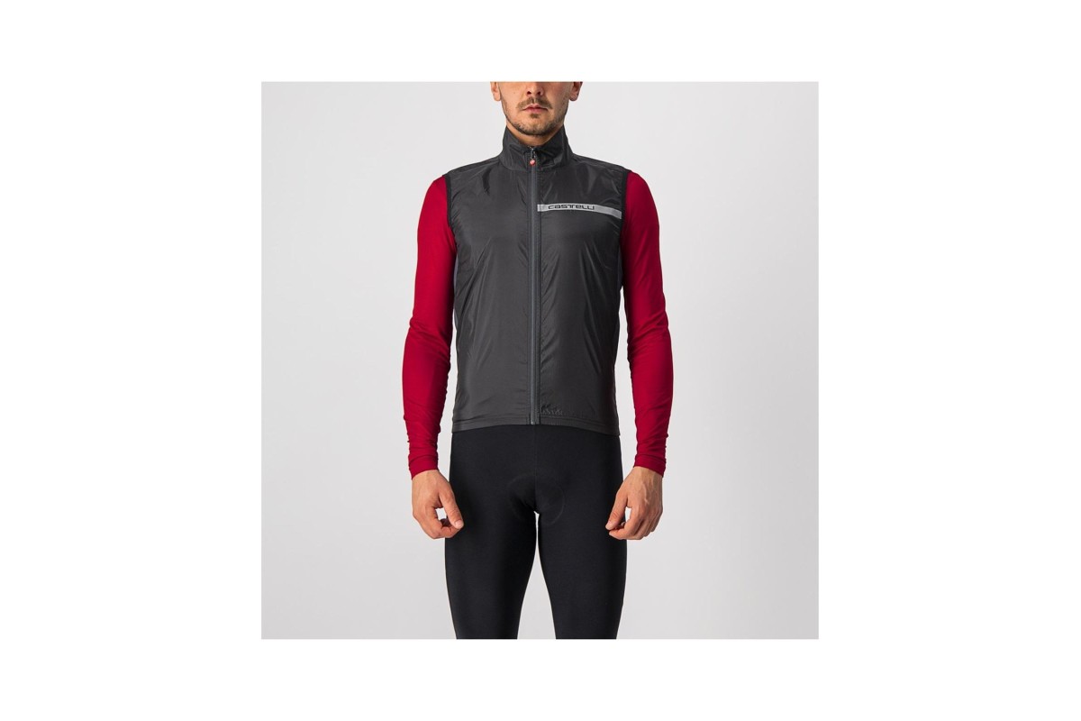 CHALECO CORTAVIENTOS CASTELLI SQUADRA NEGRO