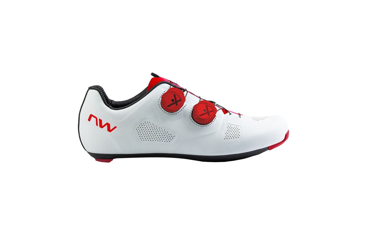 ZAPATILLAS NORTHWAVE REVOLUTION 3 WHITE - RED FLUO