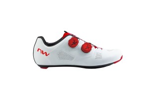 ZAPATILLAS NORTHWAVE REVOLUTION 3 WHITE - RED FLUO
