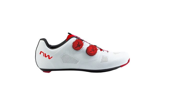 ZAPATILLAS NORTHWAVE REVOLUTION 3 WHITE - RED FLUO
