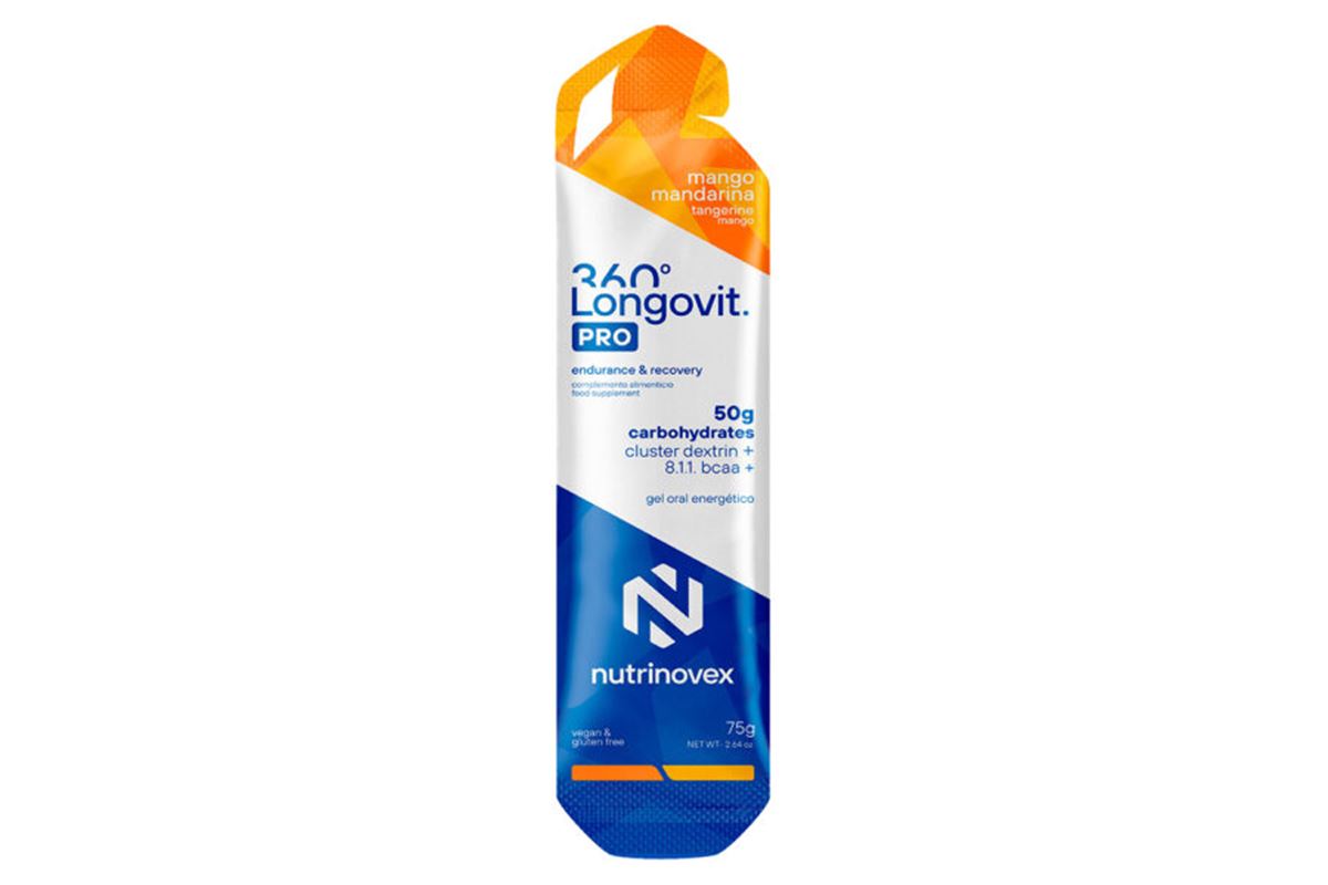 NUTRINOVEX GEL LONGOVIT 360º MANGO-MANDARINA 45G (30G CHO)
