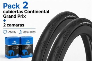 PACK 2 CONTINENTAL GRAND PRIX 700X30 + 2 CAMARAS 700X32 V80