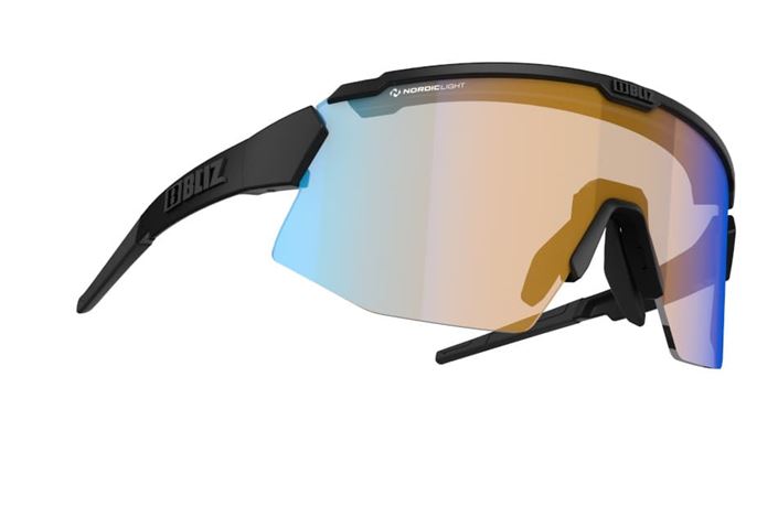 GAFAS BLIZ BREEZE MATT BLACK - NANO CORAL OANGE BLUE MIRROR