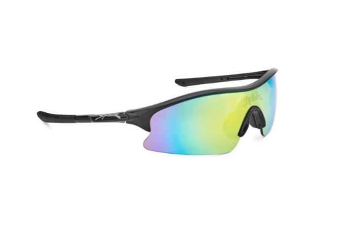 GAFAS SPIUK FRISBEE NEGRO - LENTE ESPEJO NARANJA