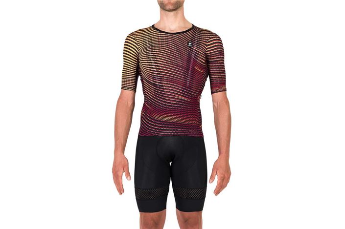 MAILLOT HOMBRE PISSEI VORTICE ROJO/AMARILLO