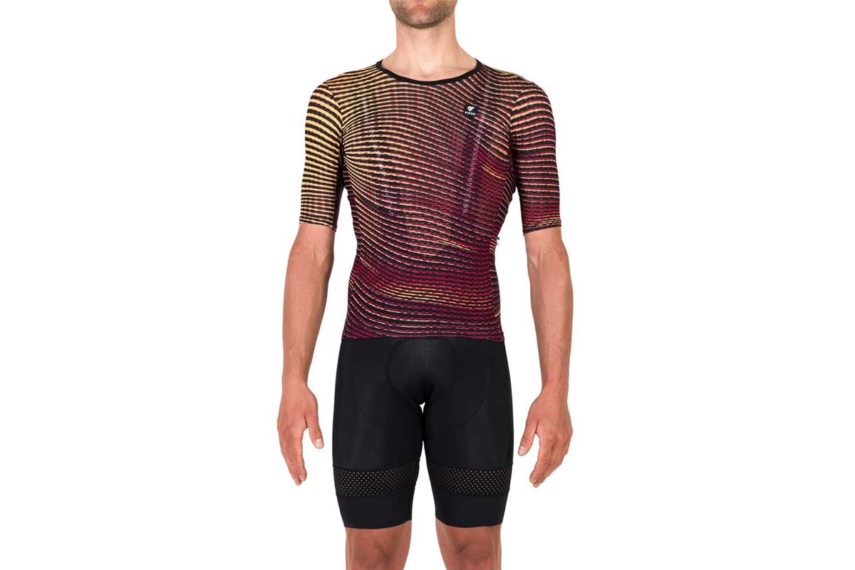 MAILLOT HOMBRE PISSEI VORTICE ROJO/AMARILLO