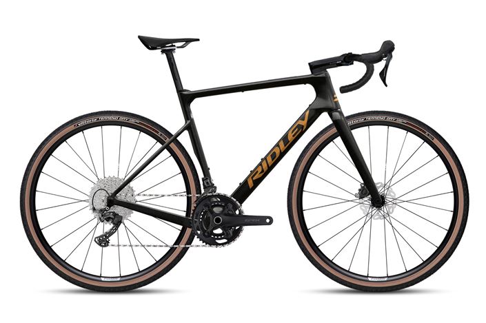 BICICLETA GRAVEL RIDLEY ASTR GRX600 BLACK-BRONZE GOLD