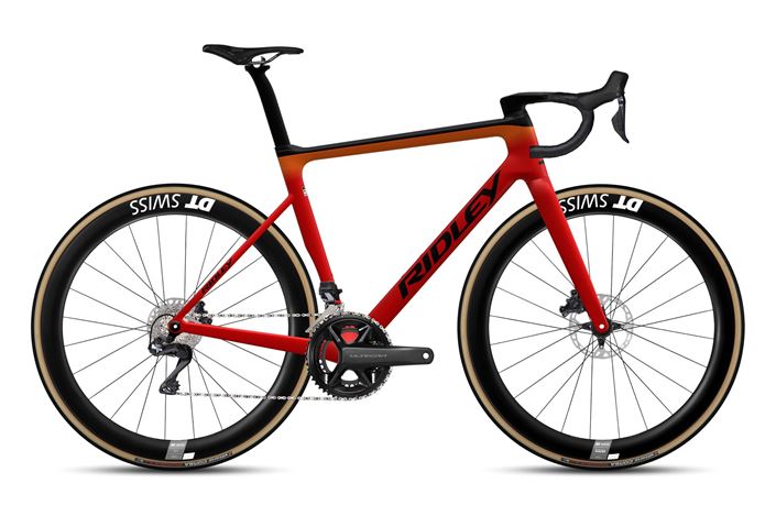 BICICLETA RIDLEY FALCN RS DISC ULTEGRA DI2 RED ORANGE-BLACK