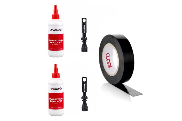 KIT 2 BOTES SELLANTES VITTORIA + 2 VALVULAS + FONDO GURPIL
