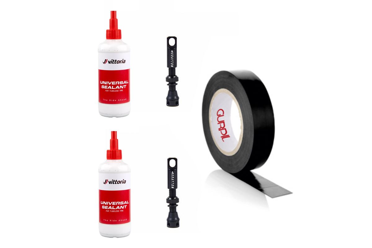 KIT 2 BOTES SELLANTES VITTORIA + 2 VALVULAS + FONDO GURPIL