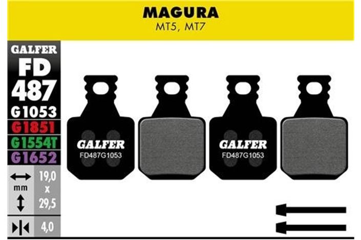 PASTILLA DE FRENO GALFER STD MAGURA MT5/MT7