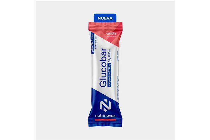 Barrita energética Nutrinovex Glucobar fresa | ExpobikeS