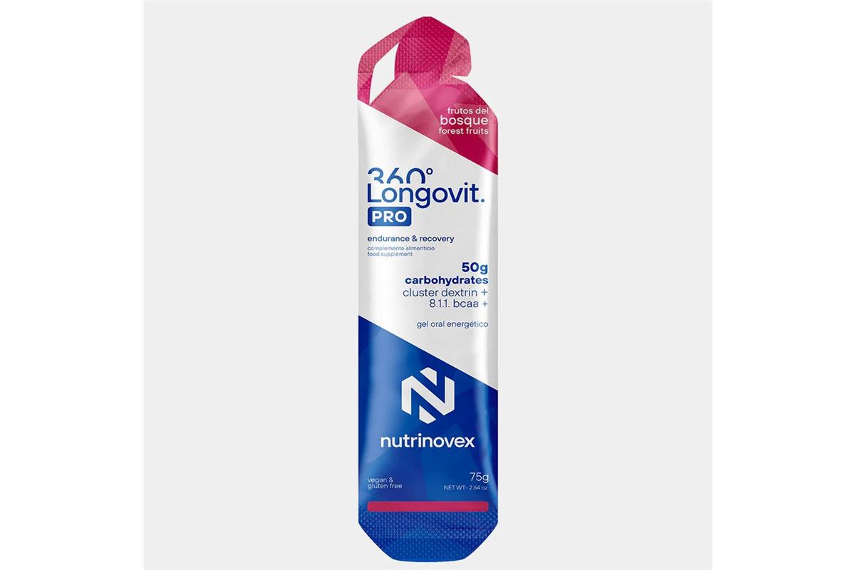 Gel energético Nutrinovex Longovit 360º mango mandarina 75 g | ExpobikeS