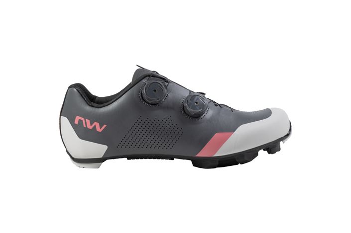 ZAPATILLAS NORTHWAVE STRIKER 42 GRIS OSCURO-ROJO CALYPSO