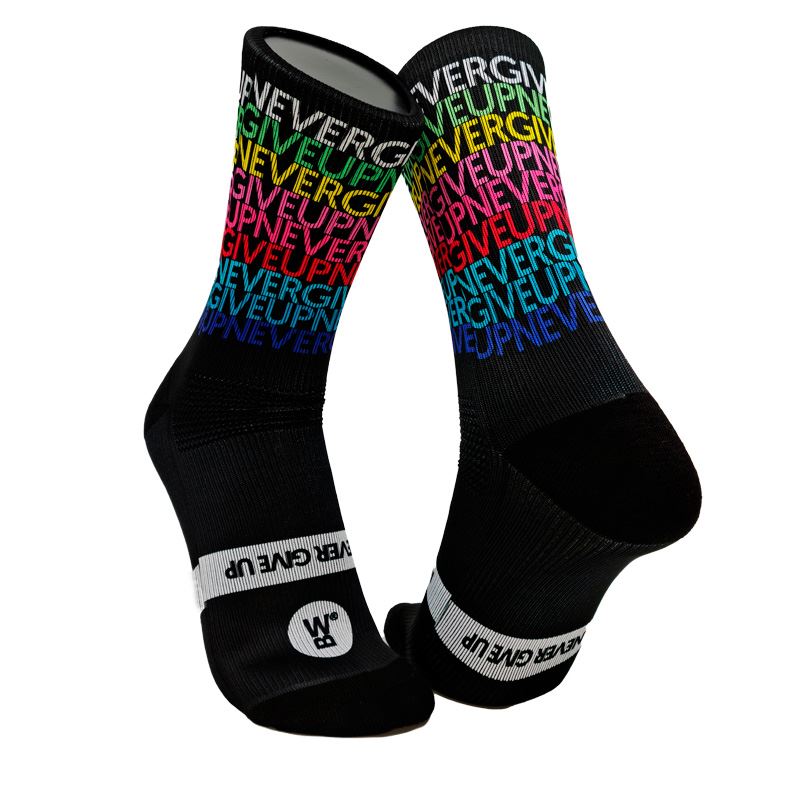 CALCETINES MONOLON NEVER GIVE UP MULTICOLOR