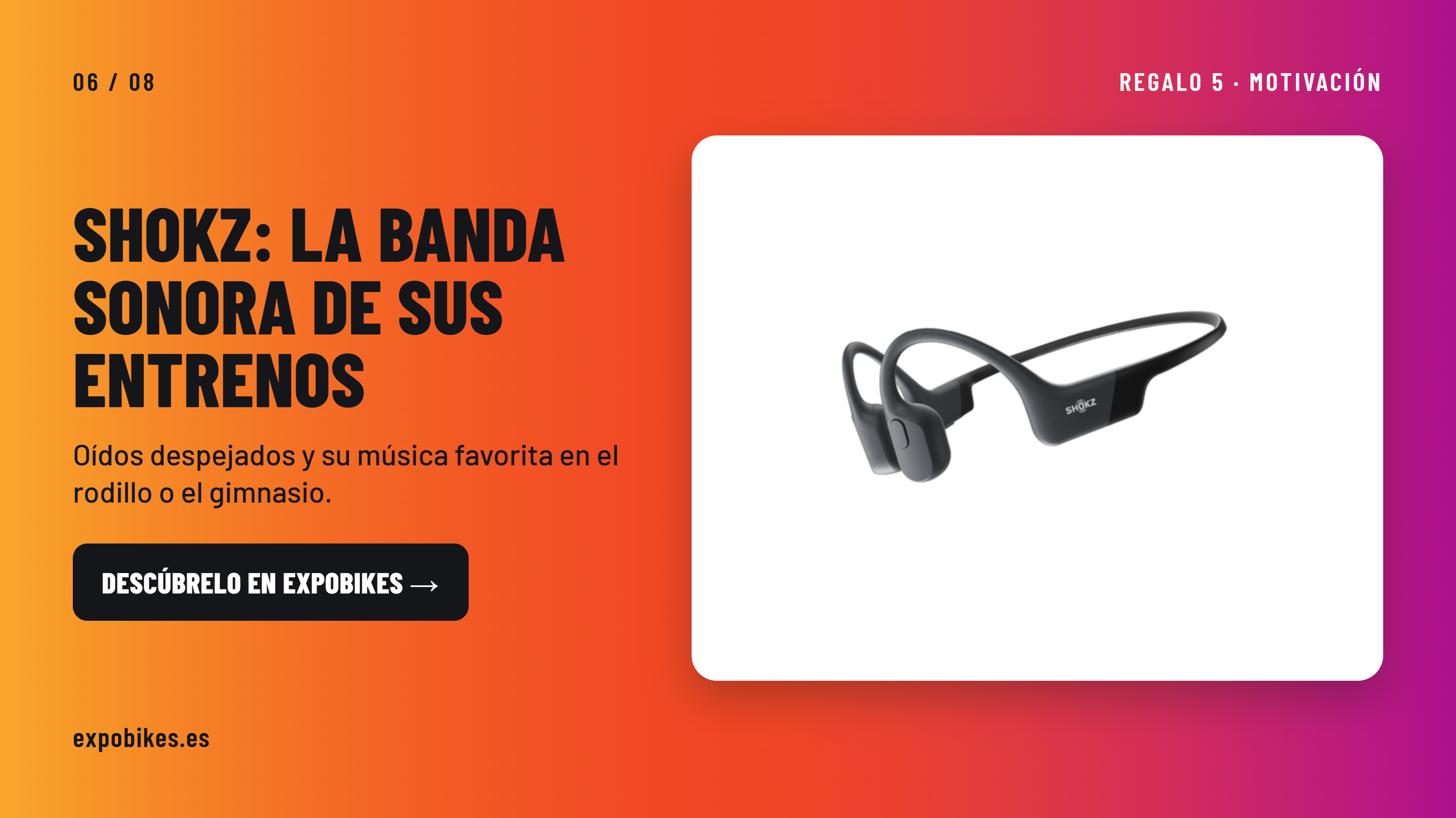 Auriculares deportivos Shokz OpenRun de conducción ósea para entrenar